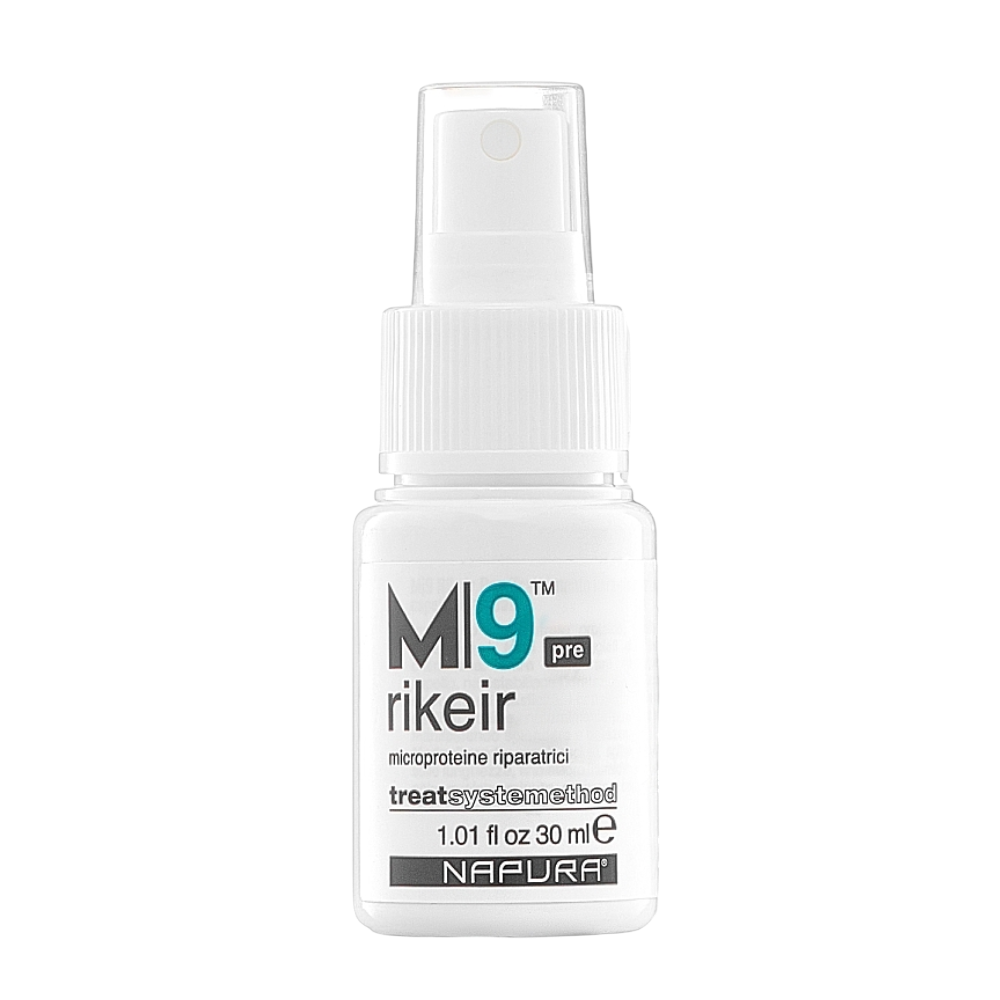 NAPURA M9 Rikeir pre Spray 30ml - Відновлюючий спрей з мікропротеїнами для глибокої реконструкції волосся NAPURA M9 Rikeir pre Spray 30ml - Відновлюючий спрей з мікропротеїнами для глибокої реконструкції волосся